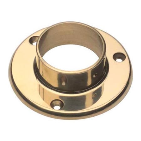 Lavi Industries Lavi Industries, Flange, Wall, for 2" Tubing, Polished Brass 00-530/2